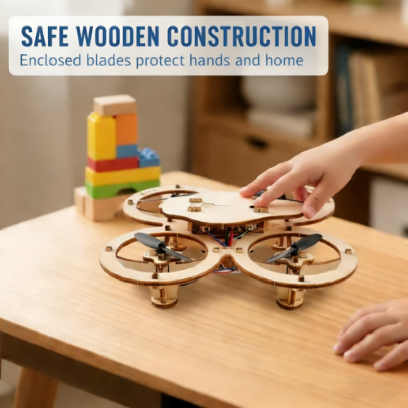 ✈️ Kit de montaje de dron de madera para niños 🎁