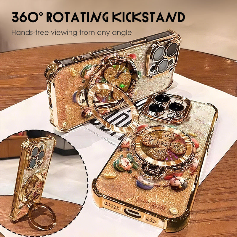 Funda para teléfono con soporte magnético giratorio de 360°