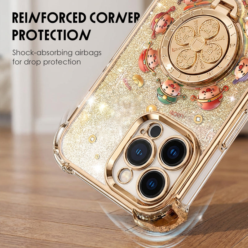 Funda para teléfono con soporte magnético giratorio de 360°
