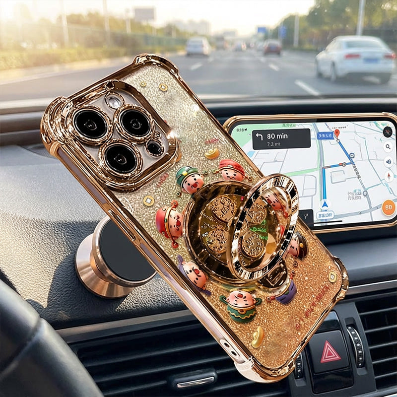 Funda para teléfono con soporte magnético giratorio de 360°
