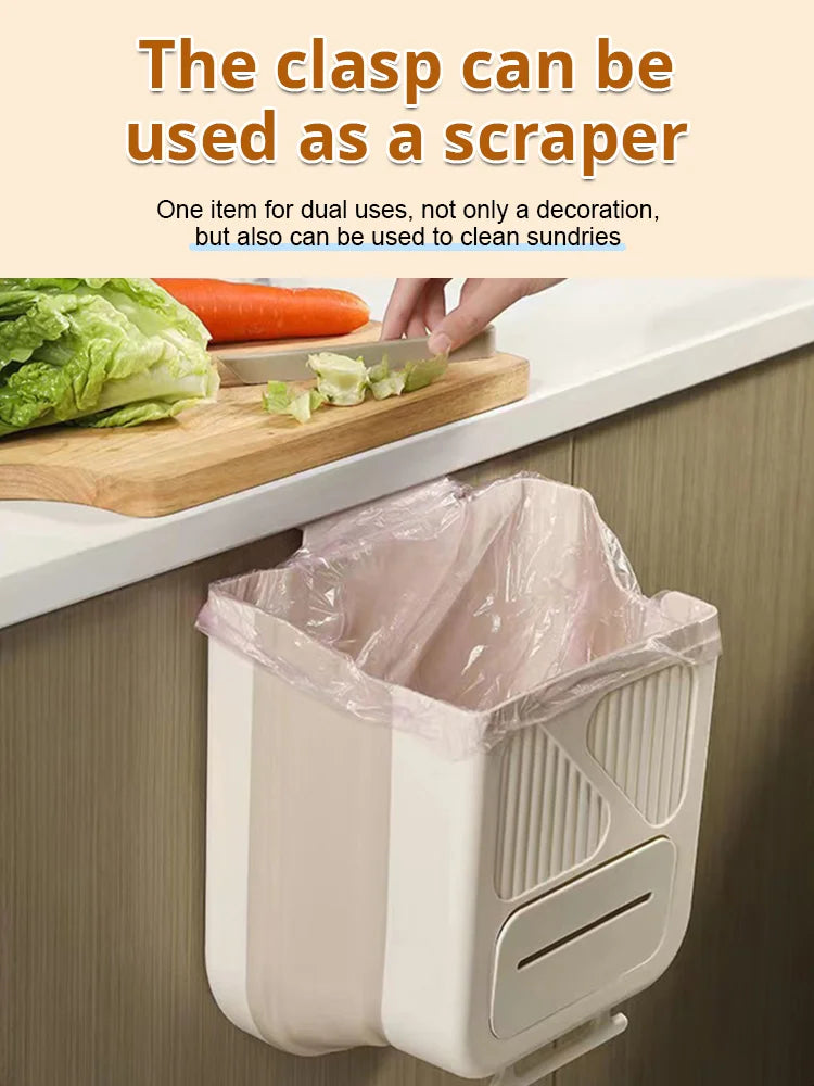 🥡50% DESCUENTO POR TIEMPO LIMITADO🥦Bote de Basura de Cocina Plegable para Colgar🗑️