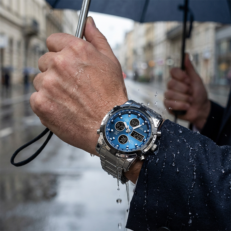 ⌚ ¡50% DE DESCUENTO AHORA! 🪖 Reloj militar para hombre: pantalla analógica-digital, resistente al agua y a los golpes 🛡️