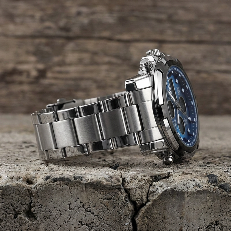 ⌚ ¡50% DE DESCUENTO AHORA! 🪖 Reloj militar para hombre: pantalla analógica-digital, resistente al agua y a los golpes 🛡️