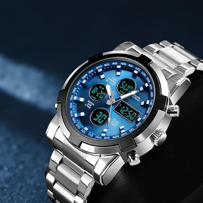⌚ ¡50% DE DESCUENTO AHORA! 🪖 Reloj militar para hombre: pantalla analógica-digital, resistente al agua y a los golpes 🛡️