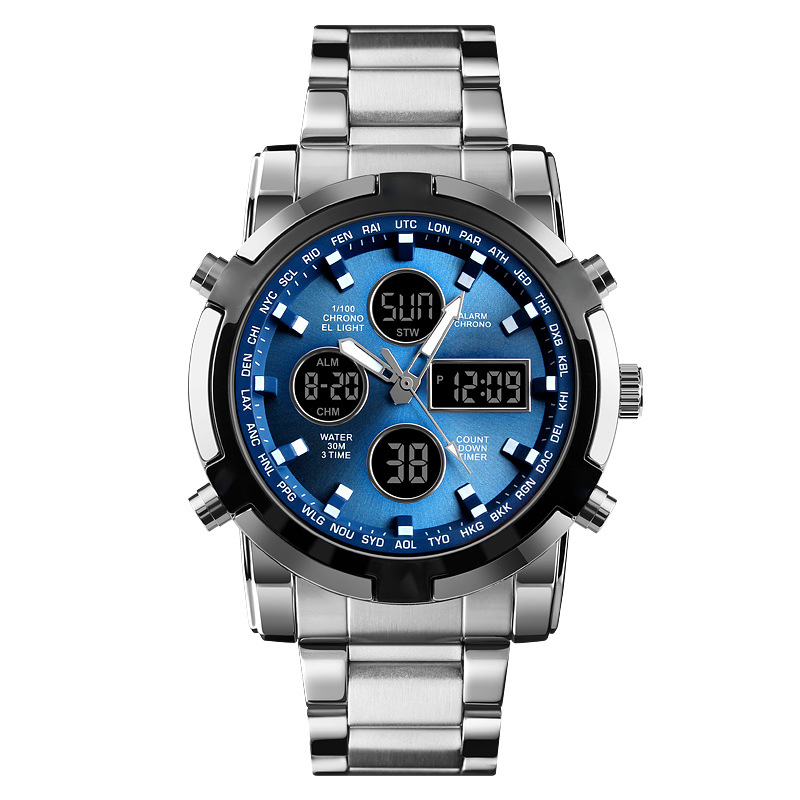 ⌚ ¡50% DE DESCUENTO AHORA! 🪖 Reloj militar para hombre: pantalla analógica-digital, resistente al agua y a los golpes 🛡️