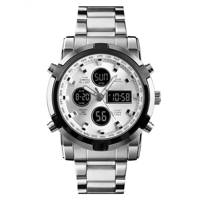 ⌚ ¡50% DE DESCUENTO AHORA! 🪖 Reloj militar para hombre: pantalla analógica-digital, resistente al agua y a los golpes 🛡️