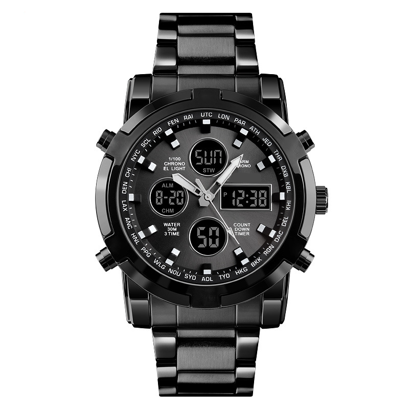 ⌚ ¡50% DE DESCUENTO AHORA! 🪖 Reloj militar para hombre: pantalla analógica-digital, resistente al agua y a los golpes 🛡️