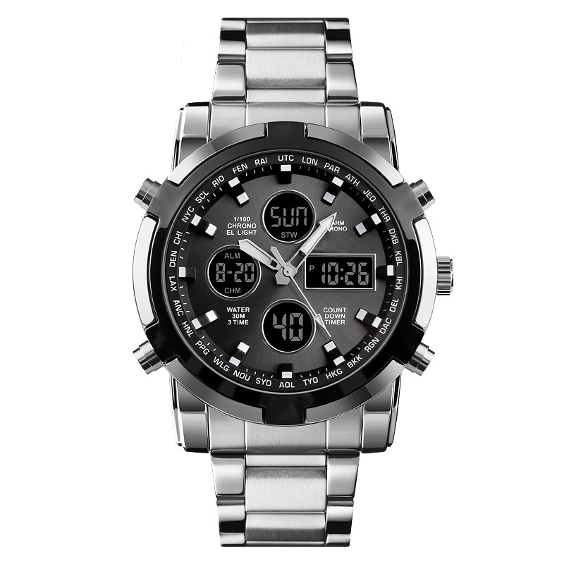 ⌚ ¡50% DE DESCUENTO AHORA! 🪖 Reloj militar para hombre: pantalla analógica-digital, resistente al agua y a los golpes 🛡️