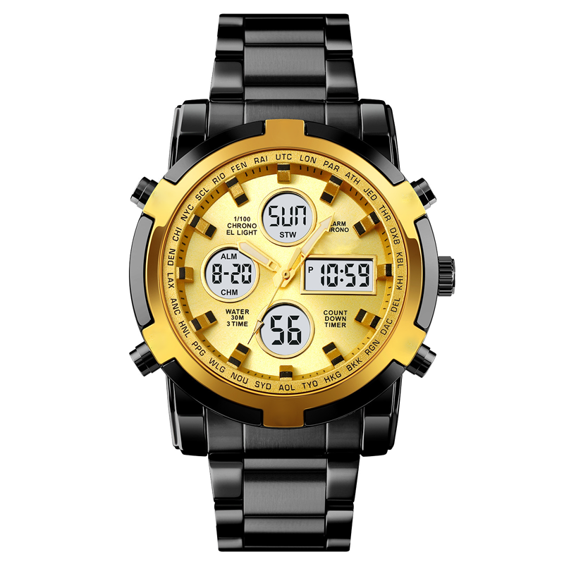 ⌚ ¡50% DE DESCUENTO AHORA! 🪖 Reloj militar para hombre: pantalla analógica-digital, resistente al agua y a los golpes 🛡️