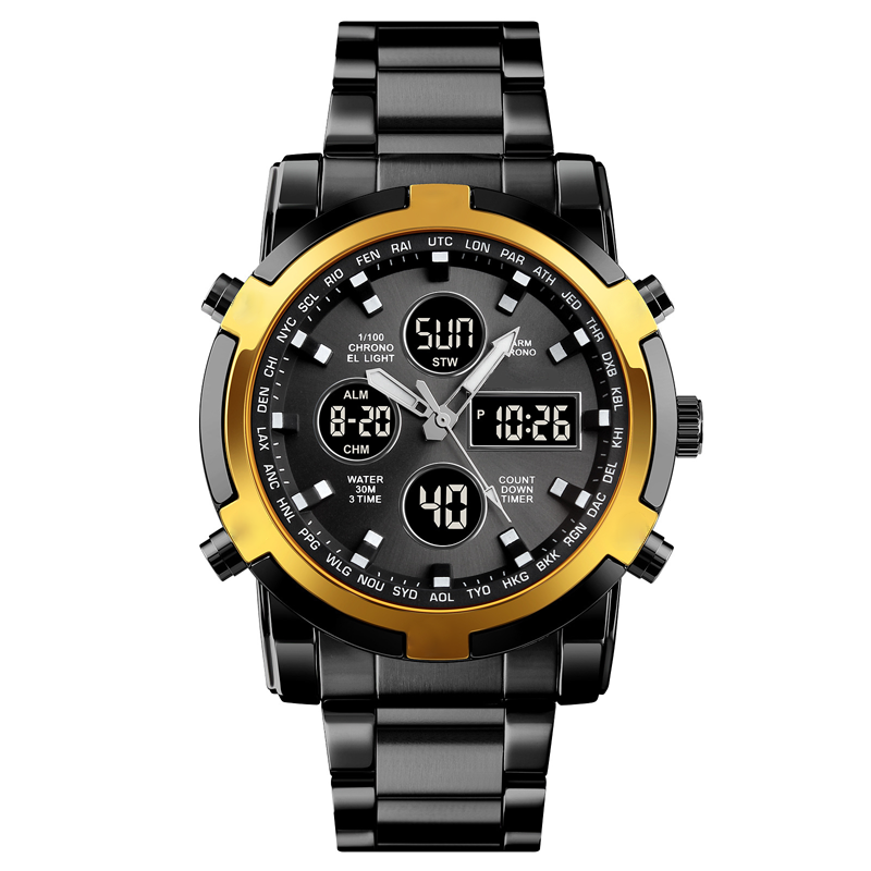 ⌚ ¡50% DE DESCUENTO AHORA! 🪖 Reloj militar para hombre: pantalla analógica-digital, resistente al agua y a los golpes 🛡️