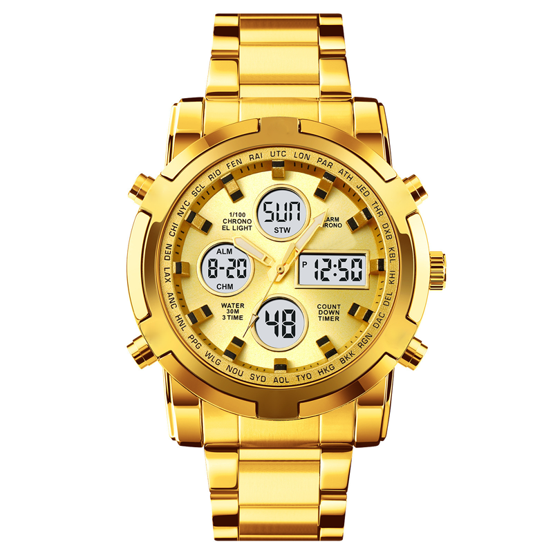 ⌚ ¡50% DE DESCUENTO AHORA! 🪖 Reloj militar para hombre: pantalla analógica-digital, resistente al agua y a los golpes 🛡️