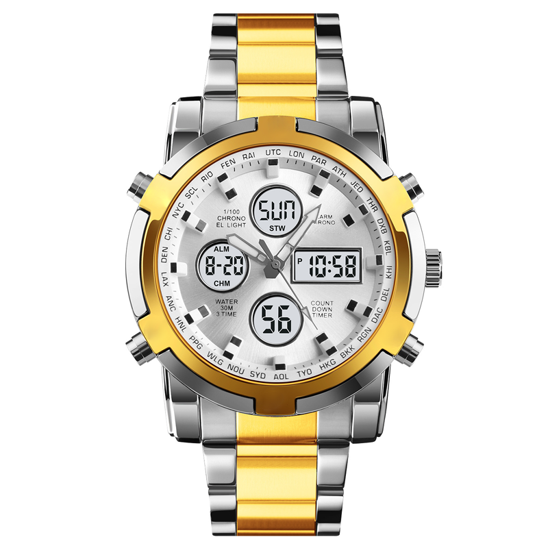 ⌚ ¡50% DE DESCUENTO AHORA! 🪖 Reloj militar para hombre: pantalla analógica-digital, resistente al agua y a los golpes 🛡️