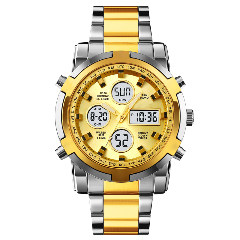 ⌚ ¡50% DE DESCUENTO AHORA! 🪖 Reloj militar para hombre: pantalla analógica-digital, resistente al agua y a los golpes 🛡️