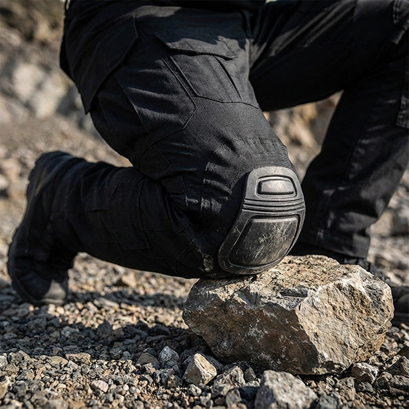 Pantalones tácticos de carga para hombre con rodilleras