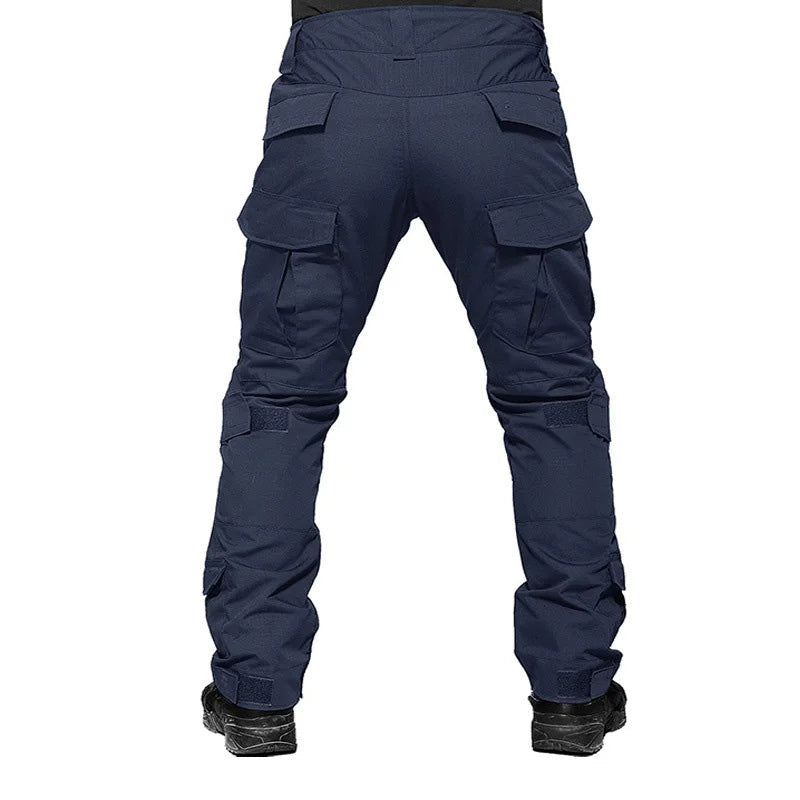 Pantalones tácticos de carga para hombre con rodilleras