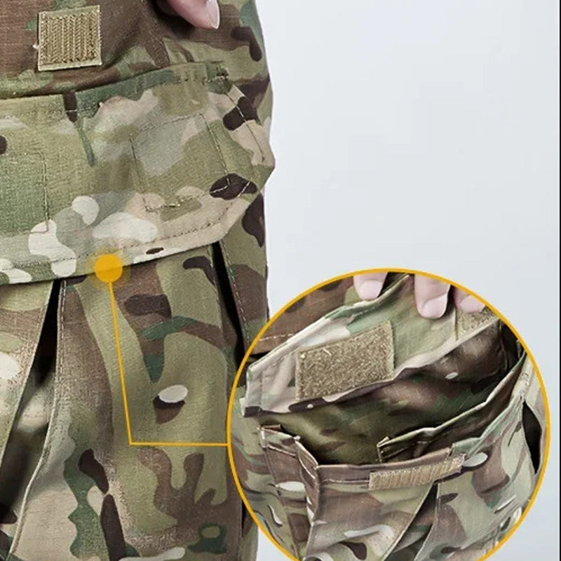 Pantalones tácticos de carga para hombre con rodilleras