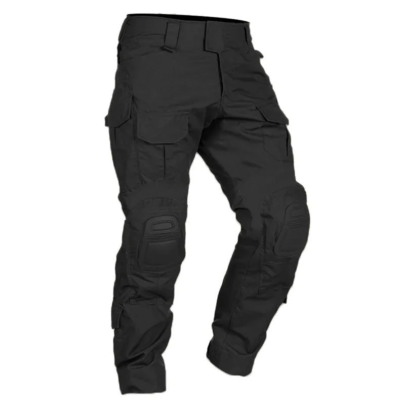 Pantalones tácticos de carga para hombre con rodilleras