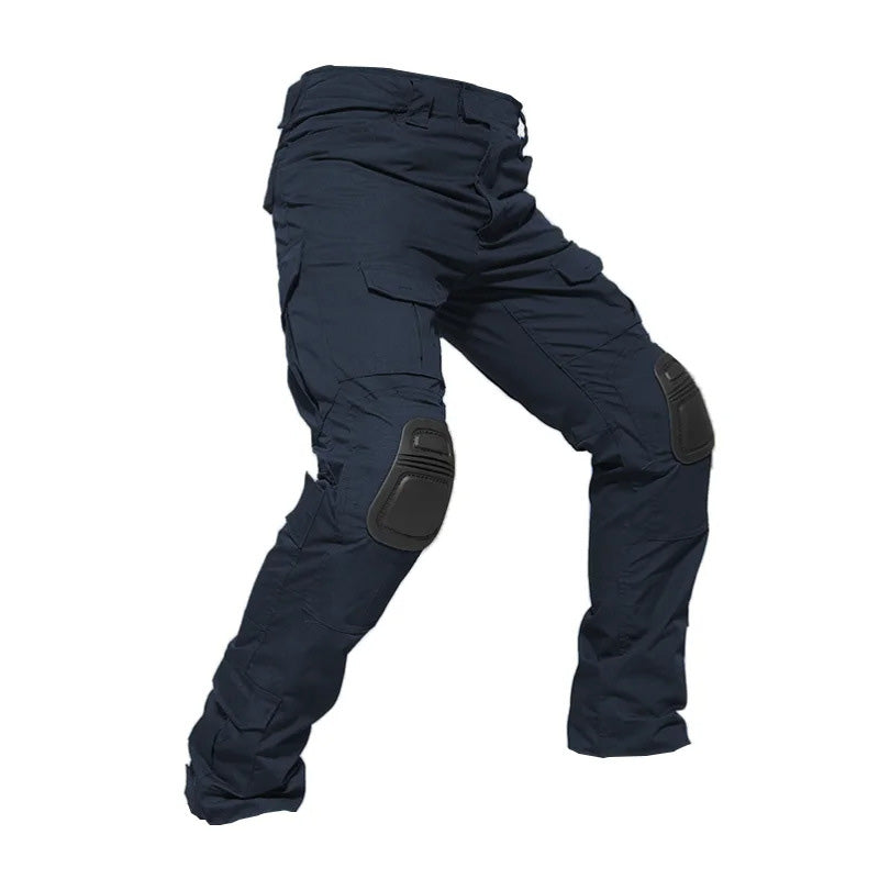 Pantalones tácticos de carga para hombre con rodilleras