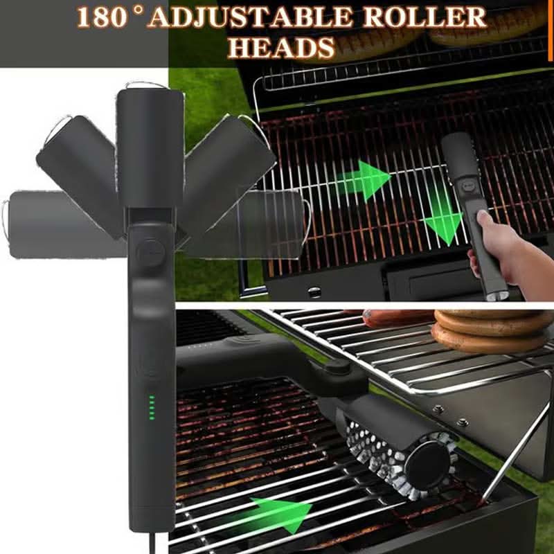 Cepillo Eléctrico Inalámbrico para Limpiar Parrilla y Asador