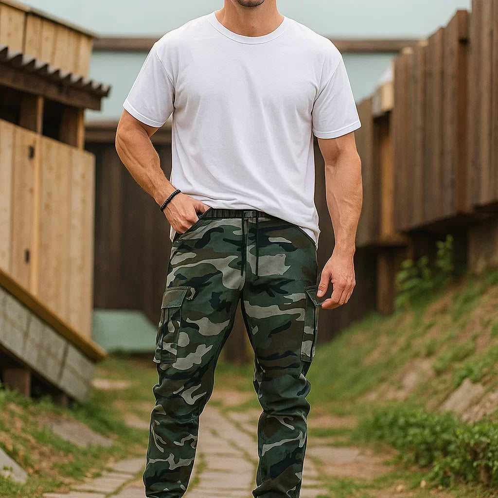 Pantalones de trabajo informales de camuflaje