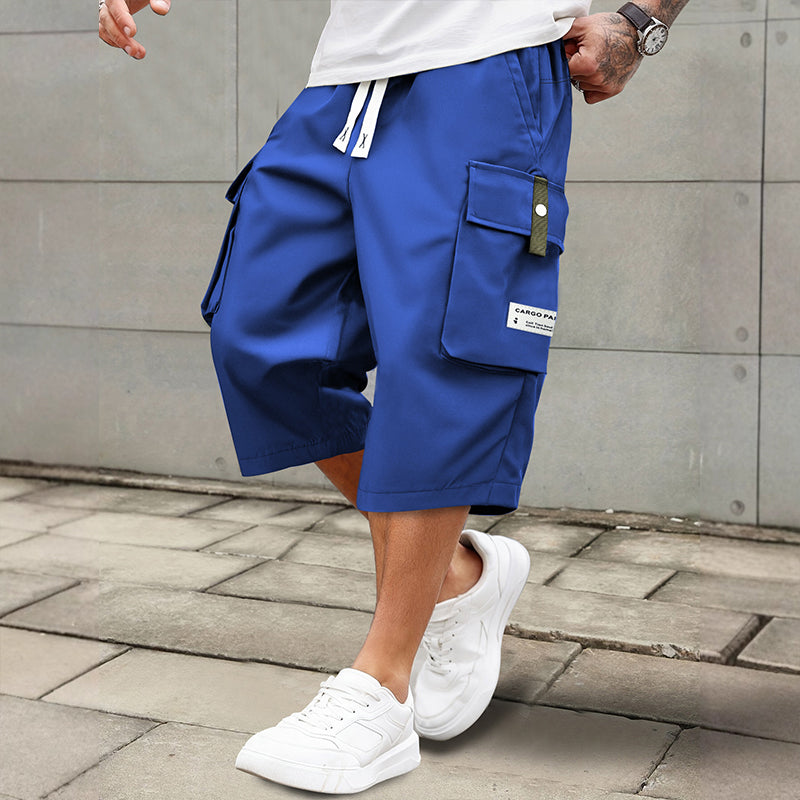 👖 Pantalones Capri de Carga para Hombre – Cordón Ajustable, Estilo Casual y Máxima Comodidad ✨💪