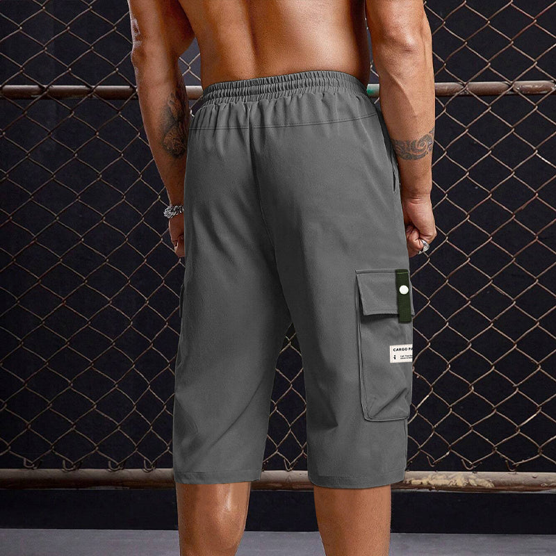 👖 Pantalones Capri de Carga para Hombre – Cordón Ajustable, Estilo Casual y Máxima Comodidad ✨💪