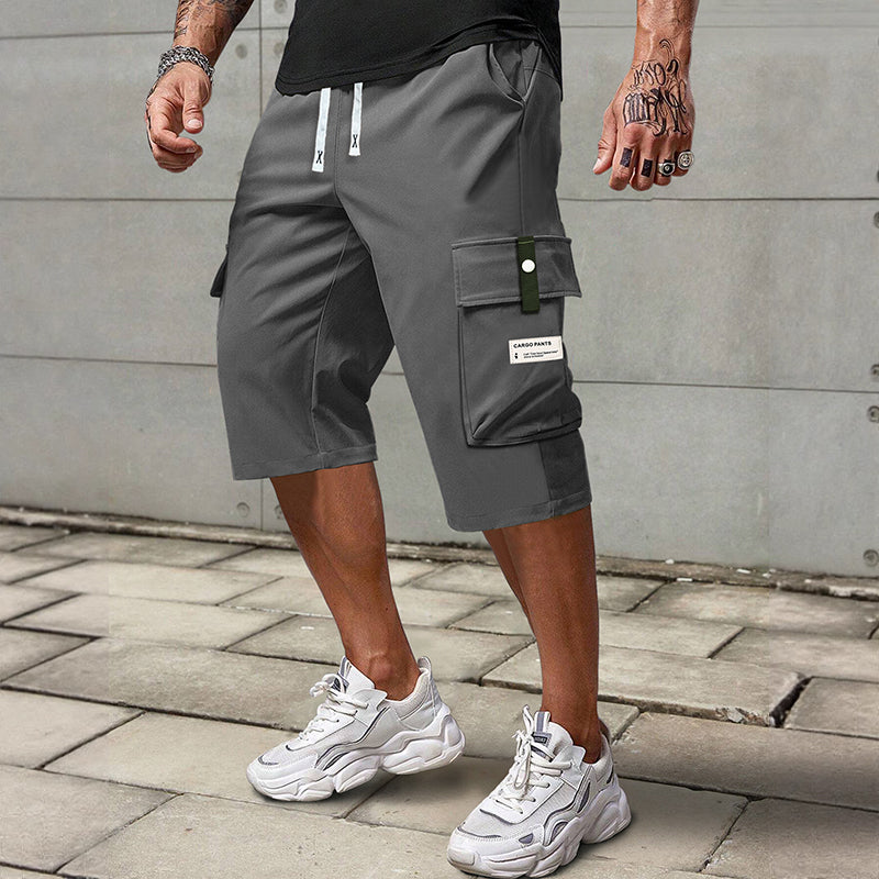 👖 Pantalones Capri de Carga para Hombre – Cordón Ajustable, Estilo Casual y Máxima Comodidad ✨💪