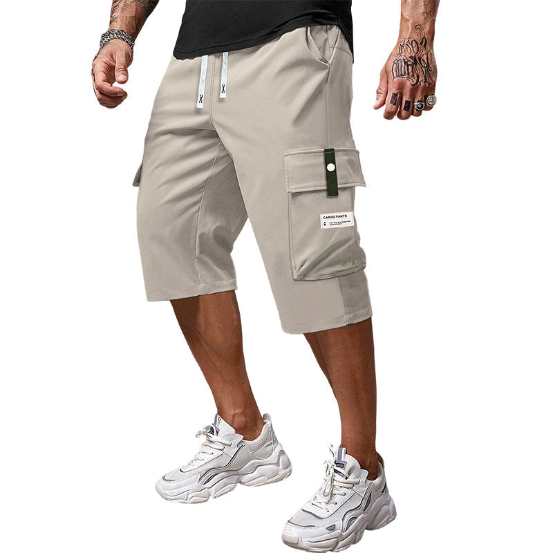👖 Pantalones Capri de Carga para Hombre – Cordón Ajustable, Estilo Casual y Máxima Comodidad ✨💪