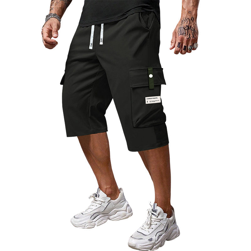 👖 Pantalones Capri de Carga para Hombre – Cordón Ajustable, Estilo Casual y Máxima Comodidad ✨💪