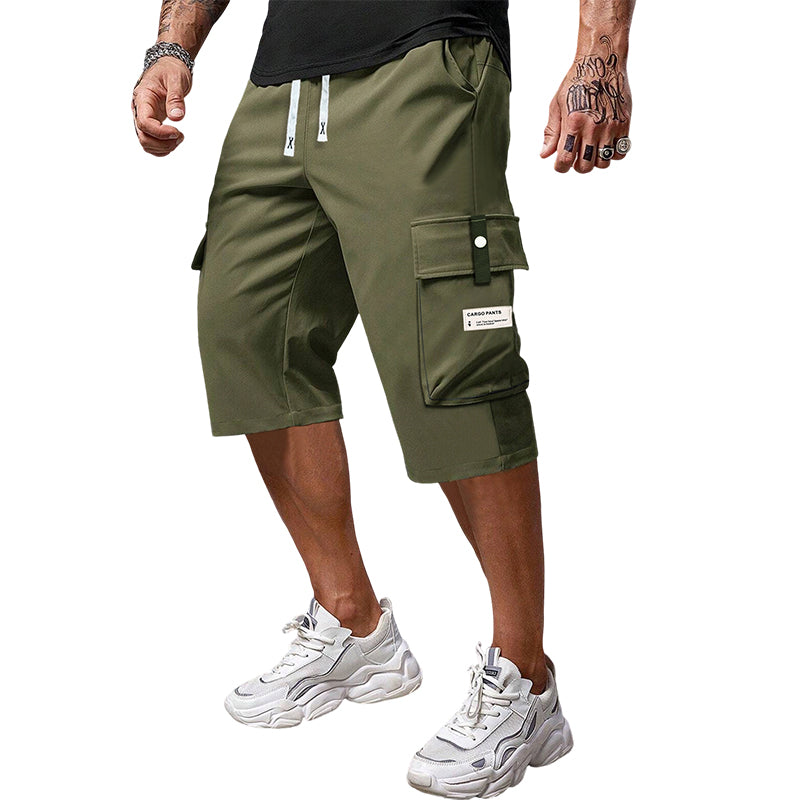 👖 Pantalones Capri de Carga para Hombre – Cordón Ajustable, Estilo Casual y Máxima Comodidad ✨💪