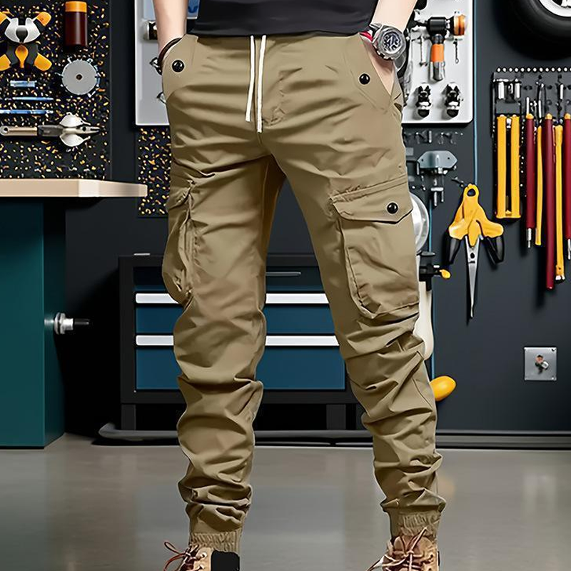 Pantalones cargo tácticos urbanos con corte cónico