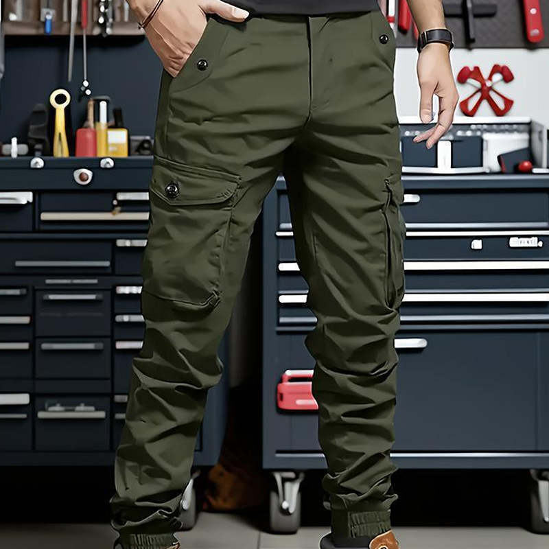 Pantalones cargo tácticos urbanos con corte cónico