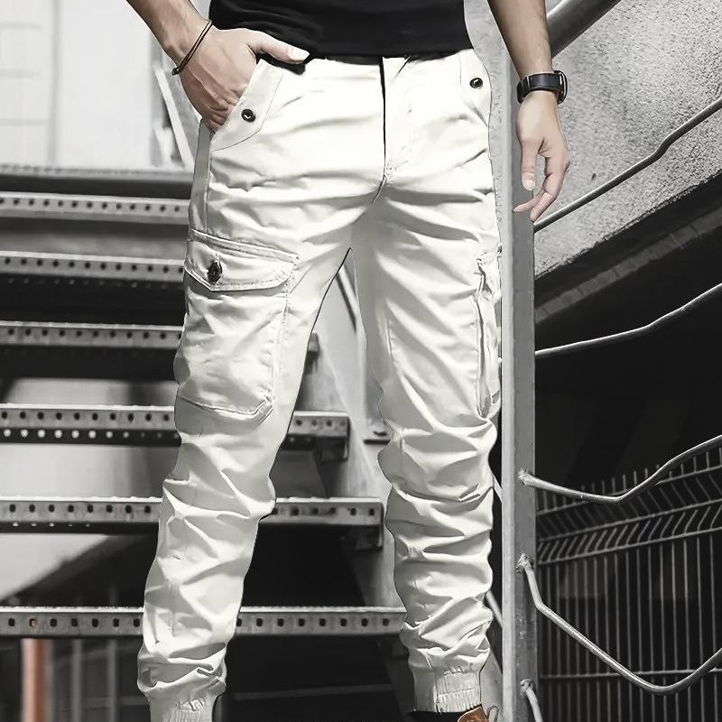 Pantalones cargo tácticos urbanos con corte cónico