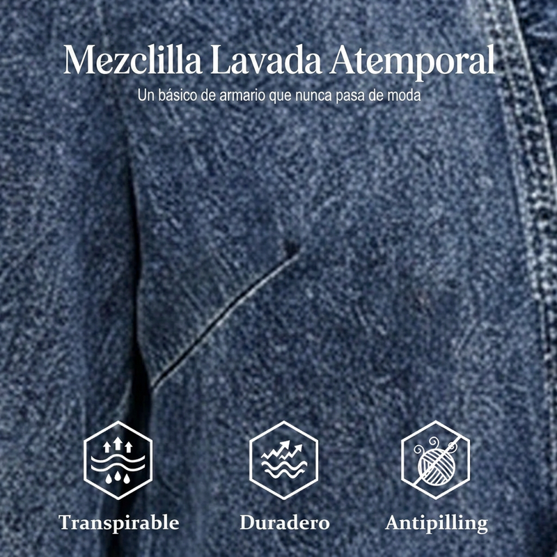 🧥 ¡50% DE DESCUENTO POR TIEMPO LIMITADO! ✨ Chaqueta vaquera para mujer: diseño abierto, con volantes, ligera y lavado clásico ✨