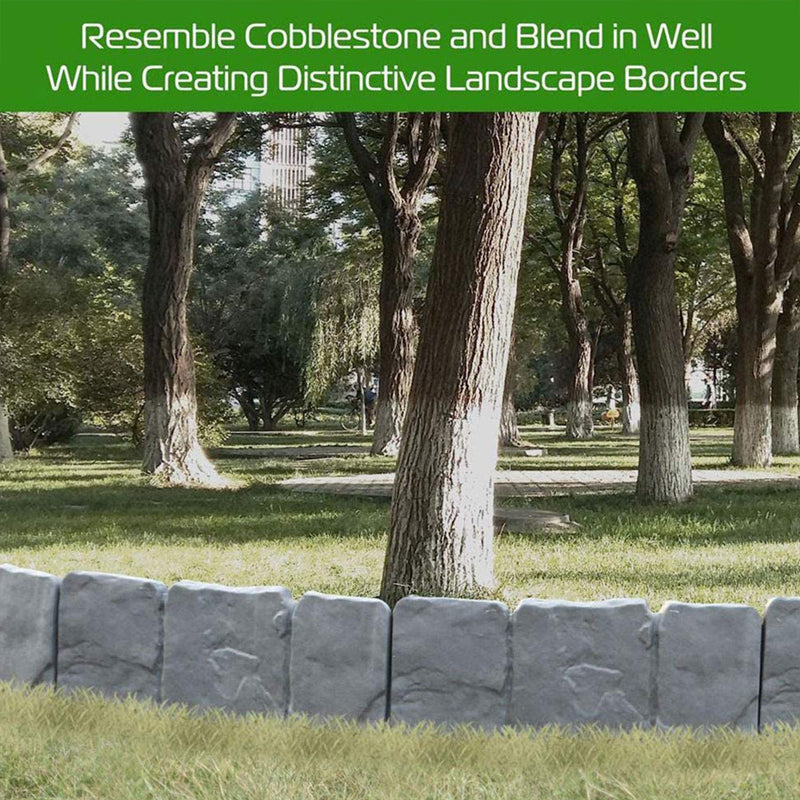 🔥Oferta por tiempo limitado🌿✨Valla de jardín de imitación de piedra