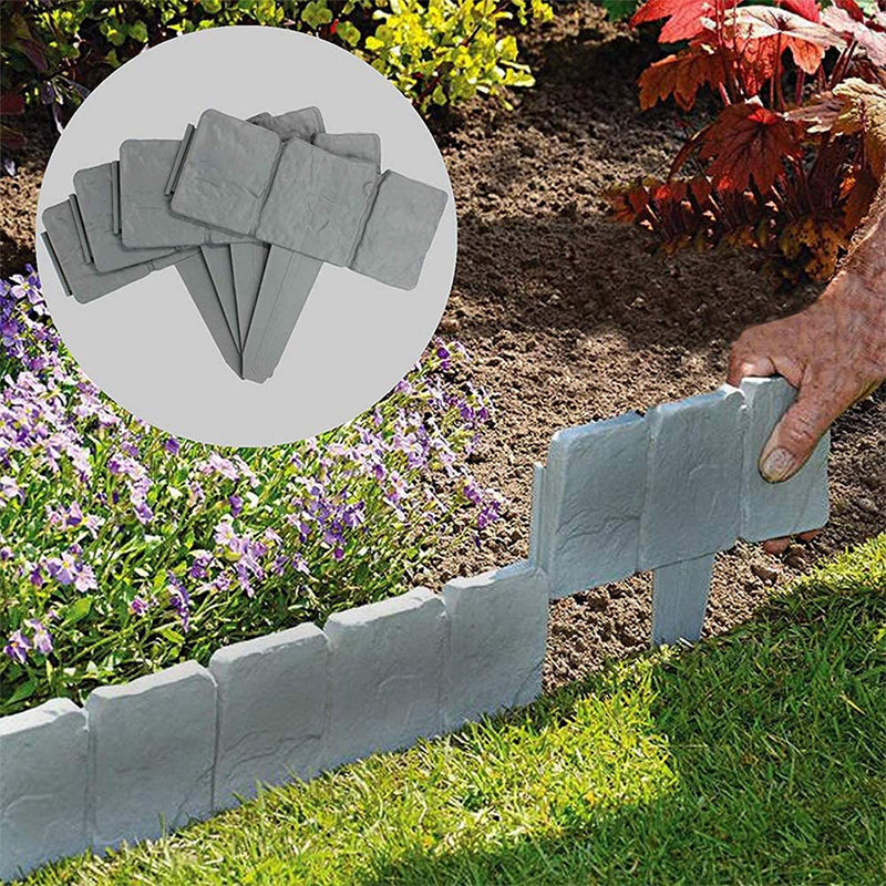 🔥Oferta por tiempo limitado🌿✨Valla de jardín de imitación de piedra