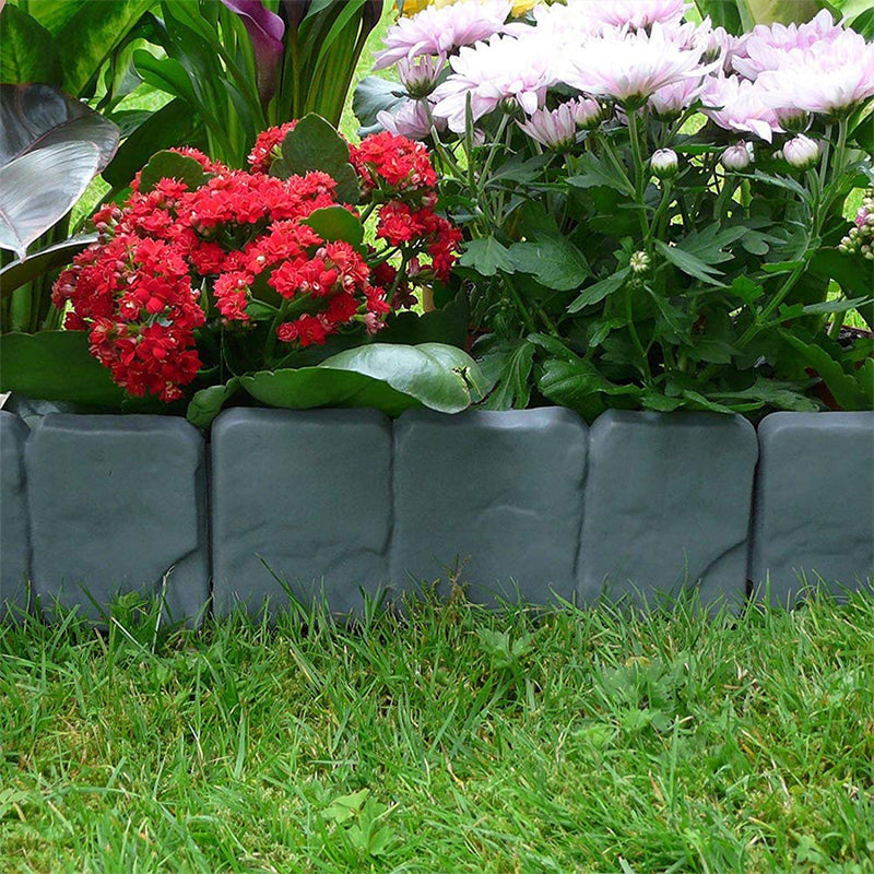 🔥Oferta por tiempo limitado🌿✨Valla de jardín de imitación de piedra