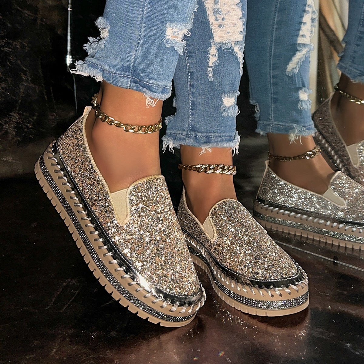 ⏳ 50% de descuento por tiempo limitado ⏰ Zapatos casuales y cómodos sin cordones para mujer ✨🥿