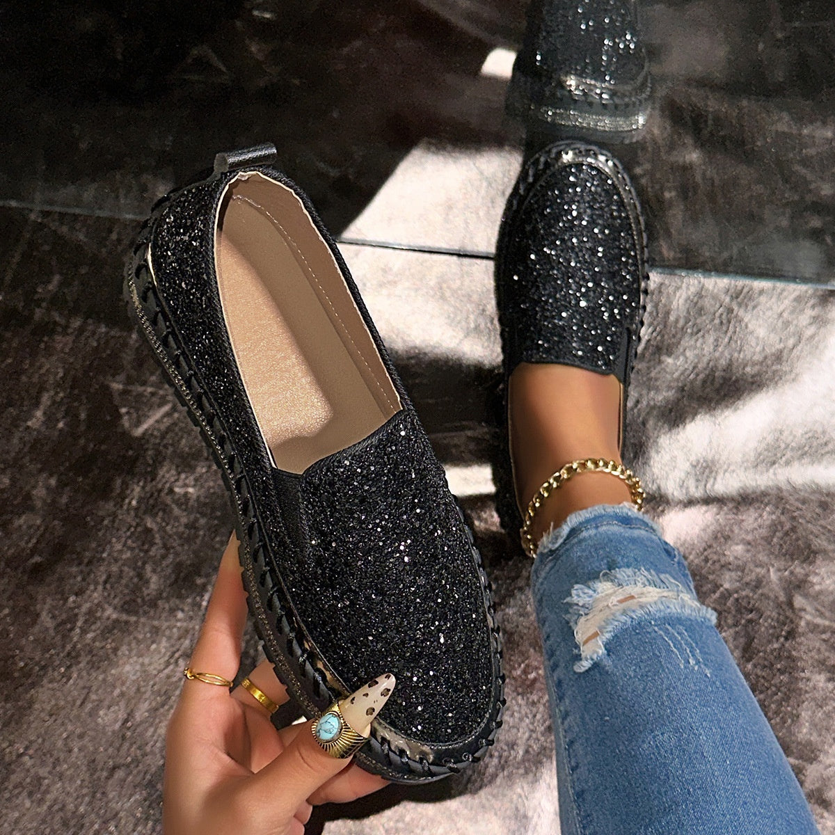 ⏳ 50% de descuento por tiempo limitado ⏰ Zapatos casuales y cómodos sin cordones para mujer ✨🥿