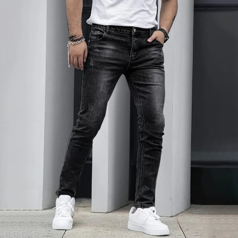 👖 Vaqueros Elásticos Ajustados para Hombre – Estilo Moderno y Comodidad Todo el Día ✨💪
