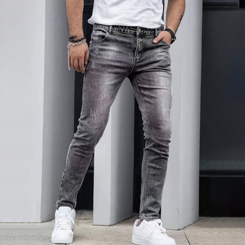 👖 Vaqueros Elásticos Ajustados para Hombre – Estilo Moderno y Comodidad Todo el Día ✨💪
