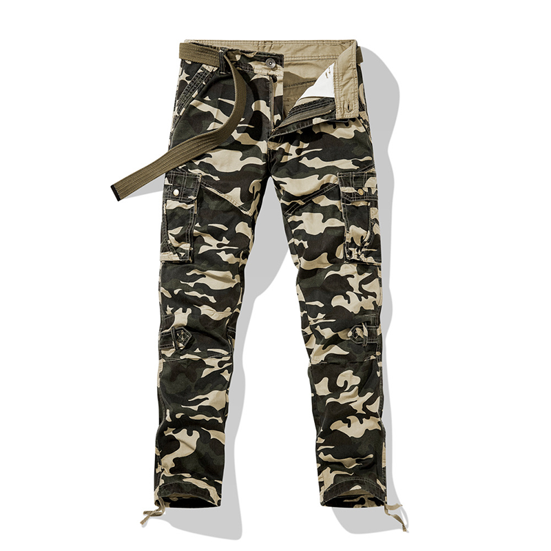 Pantalones cargo de camuflaje clásico masculino