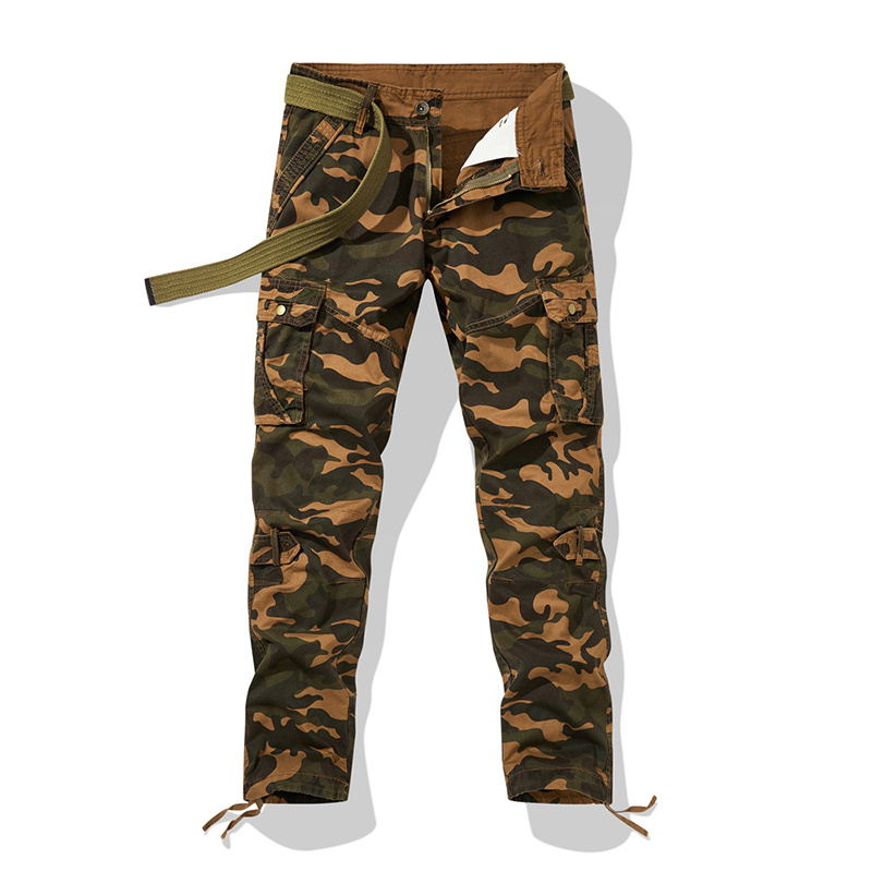 Pantalones cargo de camuflaje clásico masculino
