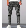 Jeans ajustados desgastados para hombre