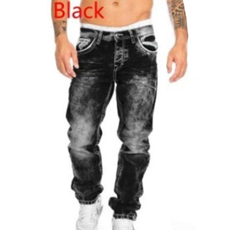 Vaqueros vaqueros elásticos creativos de moda masculina, estilo minimalista adecuado para el verano, estilo emo