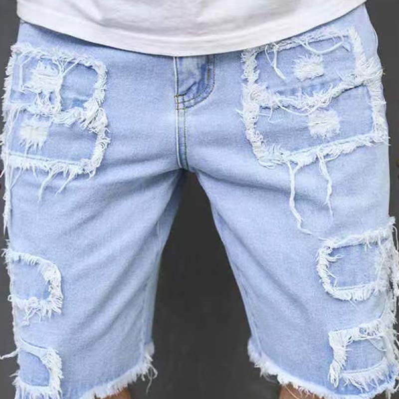 🔥 ¡50% DE DESCUENTO AHORA! 🩳 Shorts vaqueros rotos para hombre: estilo urbano atrevido y comodidad veraniega 🌞🧵
