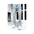 Wash Distressed Slim Fit Jeans