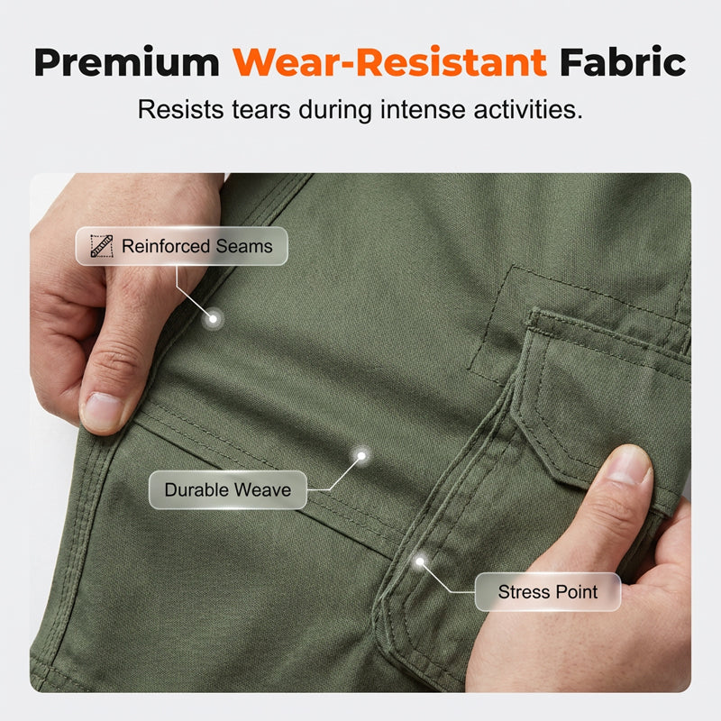 Pantalones cortos cargo casuales para hombre para exteriores ✈️ Compra 2 y obtén envío gratis