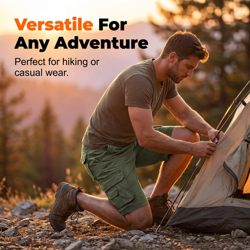 Pantalones cortos cargo casuales para hombre para exteriores ✈️ Compra 2 y obtén envío gratis