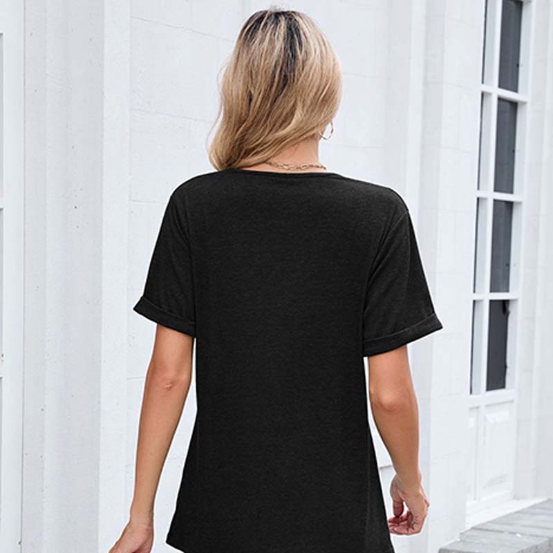 ⏳Oferta por tiempo limitado⏰Camiseta casual de manga corta con cuello en V para mujer